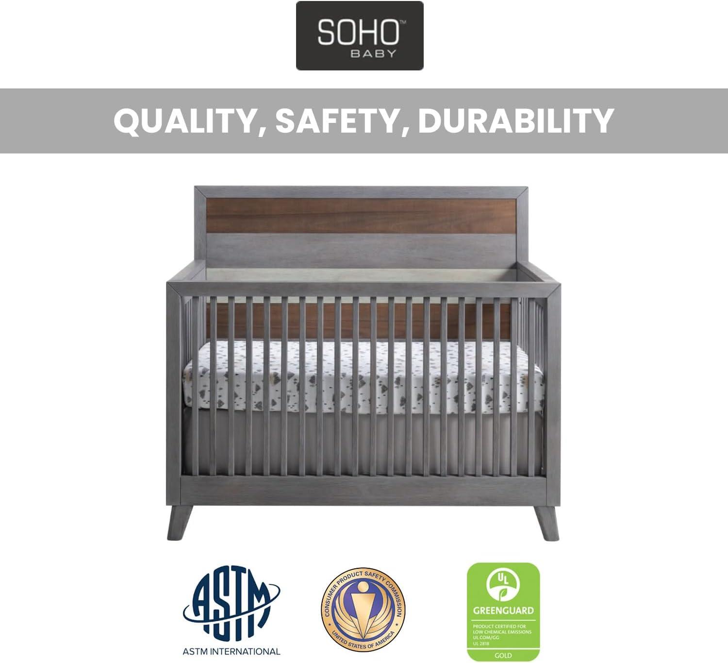 Soho Baby Cascade 4 in 1 Convertible Crib