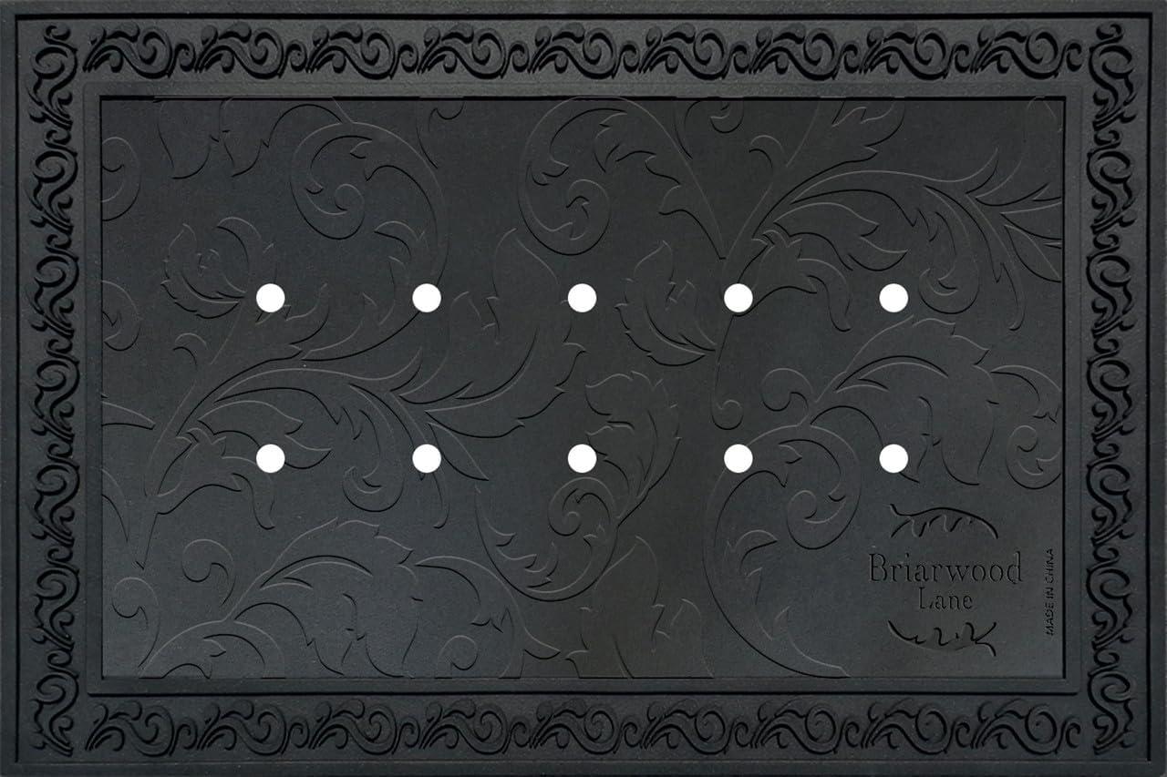 Briarwood Lane Briarwood Lane Outdoor Rubber Doormat Tray Floral Design x Standard Tray