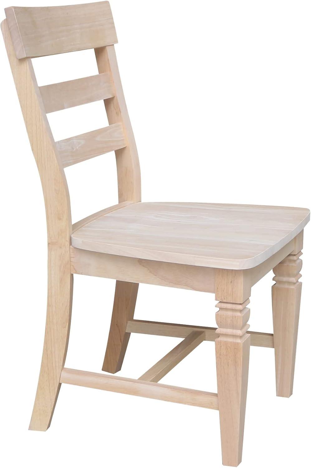 Set of Two Java Chairs with Solid Wood Seats