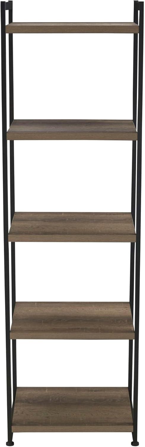 Household Essentials 59.1" Jamestown Narrow 5 Shelf Bookshelf