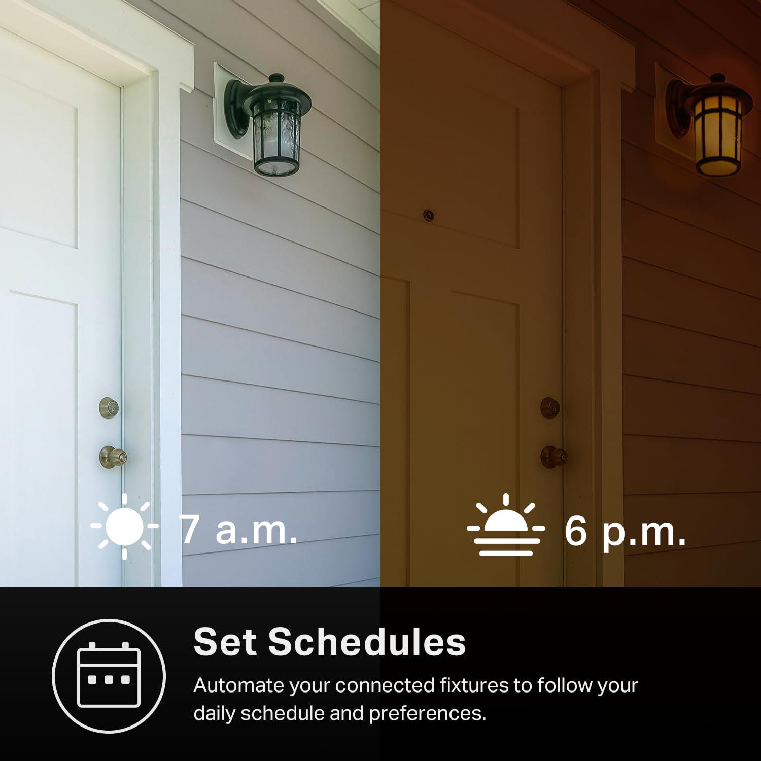 White Polycarbonate Wireless Smart Light Switch with Timer, 3-Pack