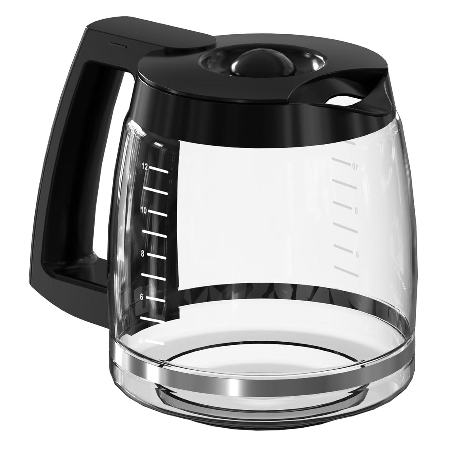 Cuisinart DCC-1200PRC 12-Cup Replacement Glass Carafe, Black