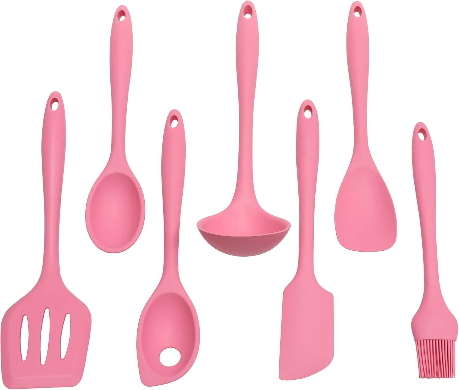 Chef Craft Premium Silicone Basting Spoon, 11 inch, Pink
