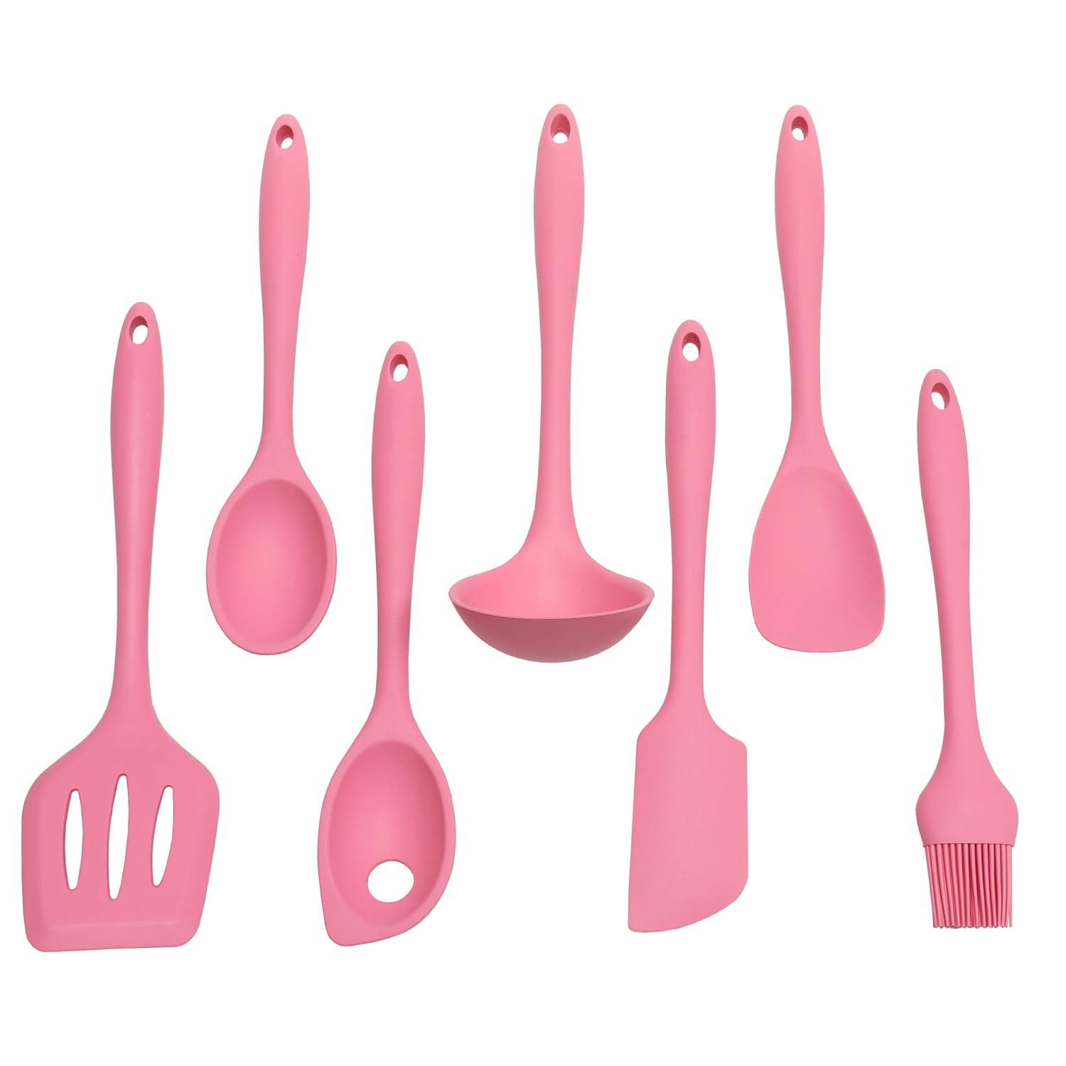 Chef Craft Premium Silicone Basting Spoon, 11 inch, Pink