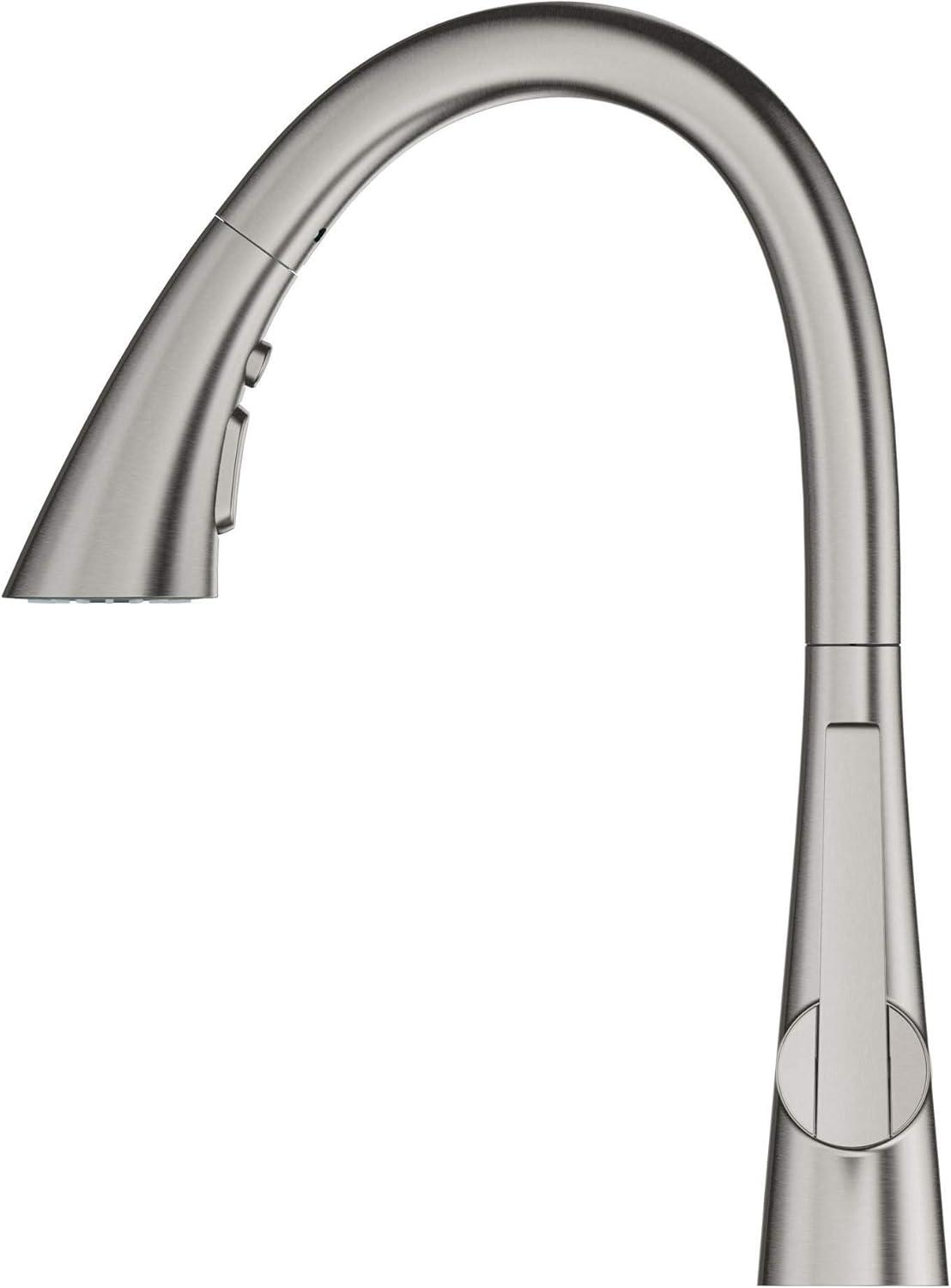 ZEDRA Single-Handle Pull Down Kitchen Faucet Triple Spray 1.75 GPM