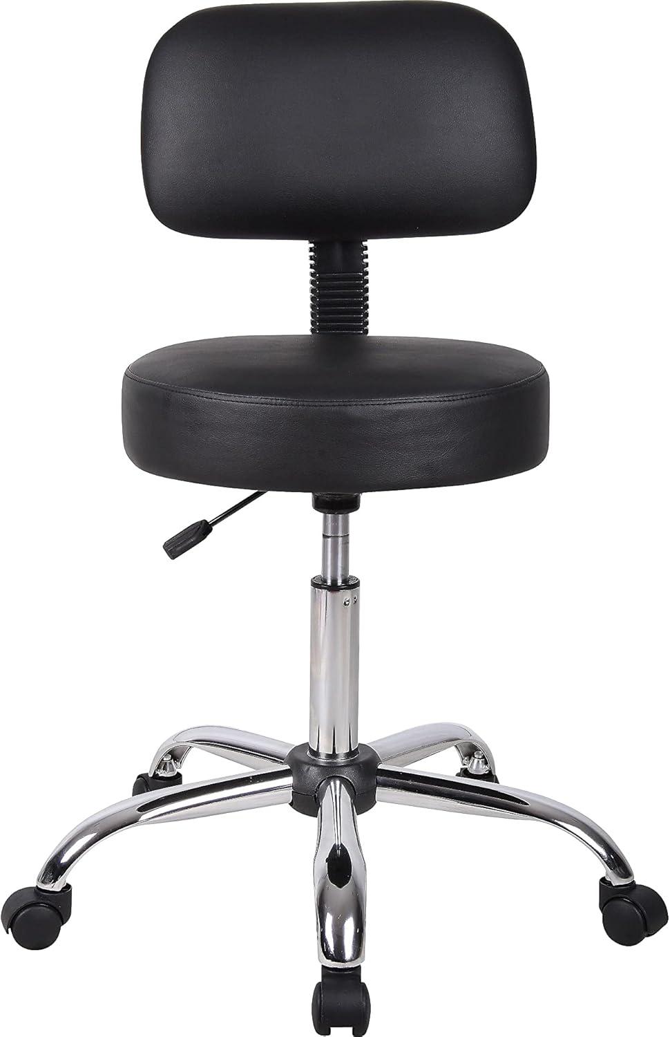 Medical Stool with Back Cushion - Boss Office Products