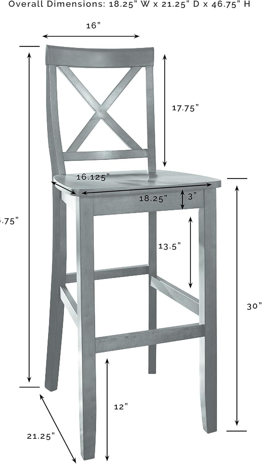 Set of 2 30" X-Back Barstools - Crosley