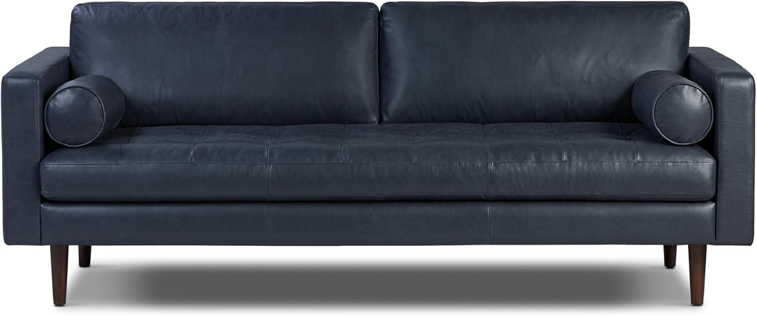 Athan Full-Grain Italian Genuine Leather Bench
