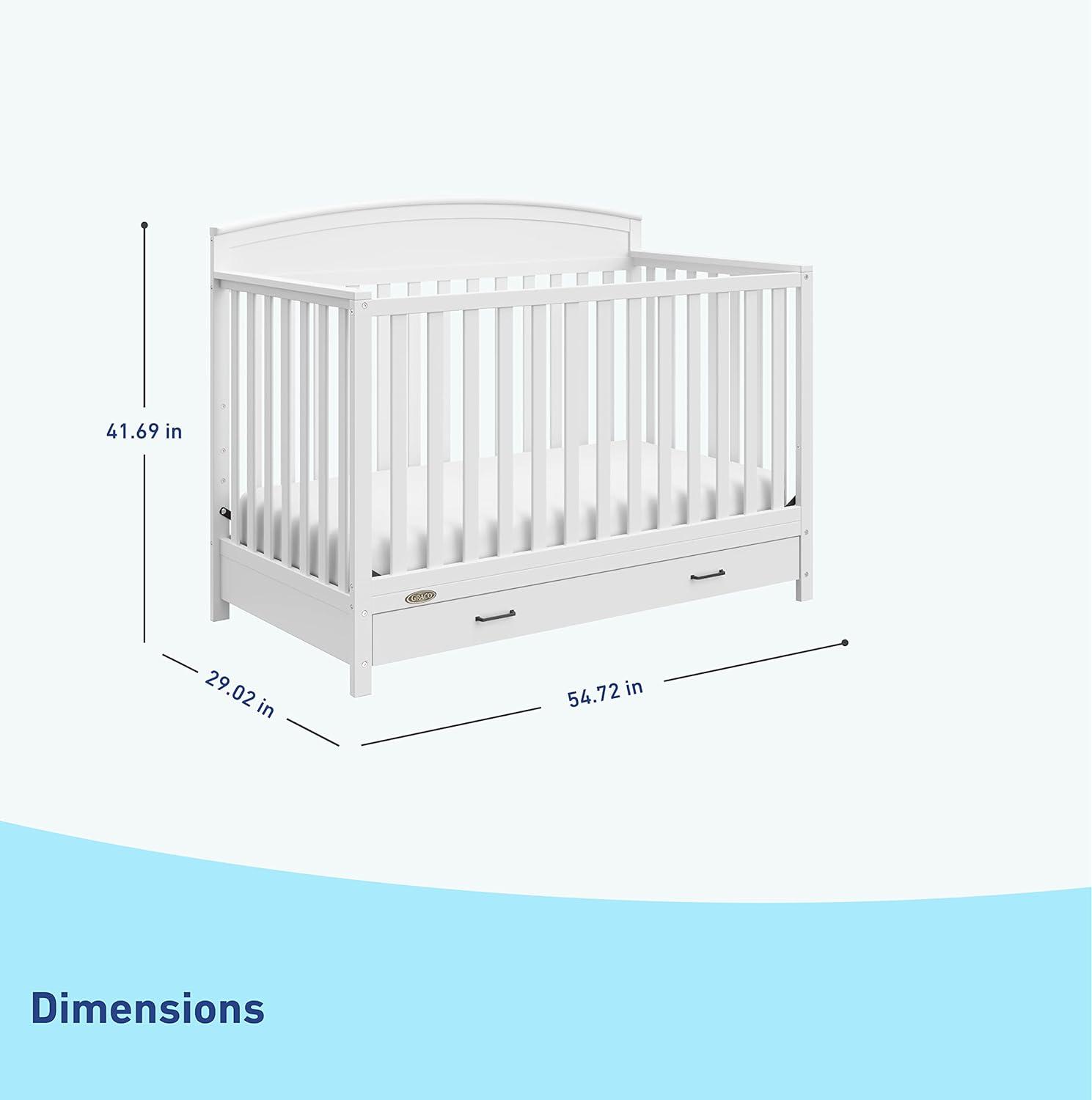 Benton 5-In-1 Convertible Crib With Drawer