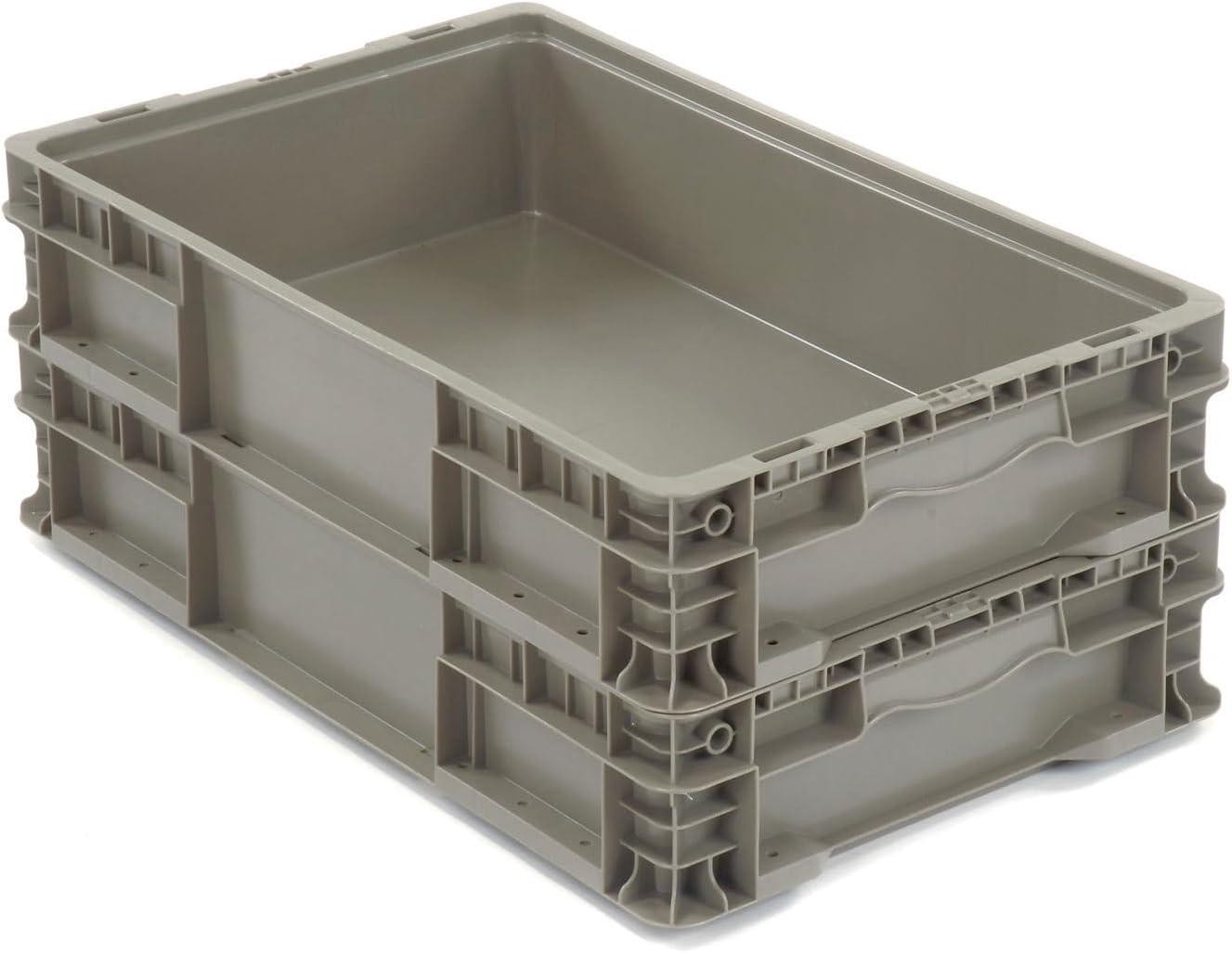 Quantum Storage Systems Stacker Straight Wall Container, 24"L X 15"W X 5"H, Up To 175 Lbs.
