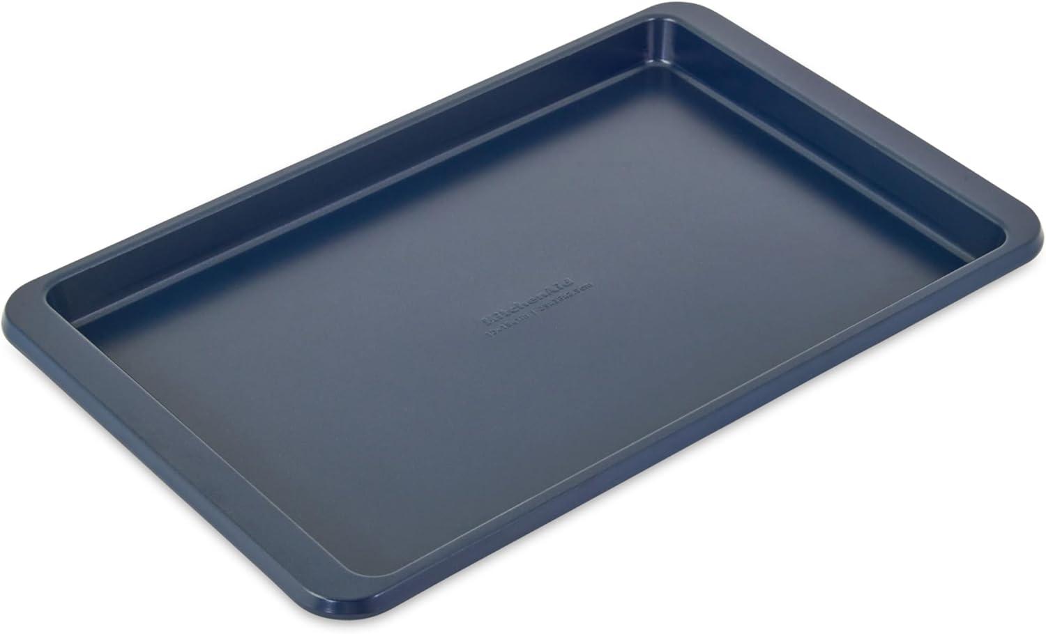 KitchenAid 0.6 Non-Stick Aluminized Steel 10X15 inch Baking Sheet Ink Blue