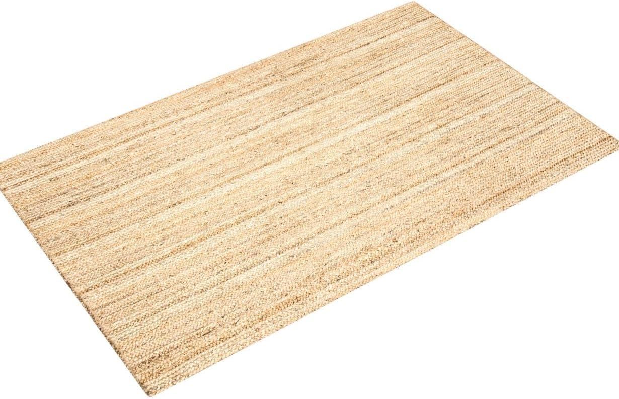 nuLOOM Rigo Hand Woven Jute Natural 8' x 10' Farmhouse Area Rug