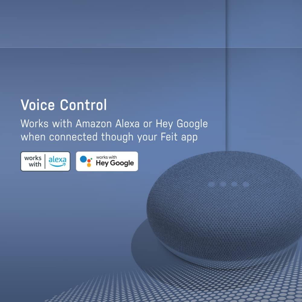 15-Amp Indoor Alexa / Google Assistant Compatible Wi-Fi Smart Home Plug with Night Light, No Hub Required (3-Pack)