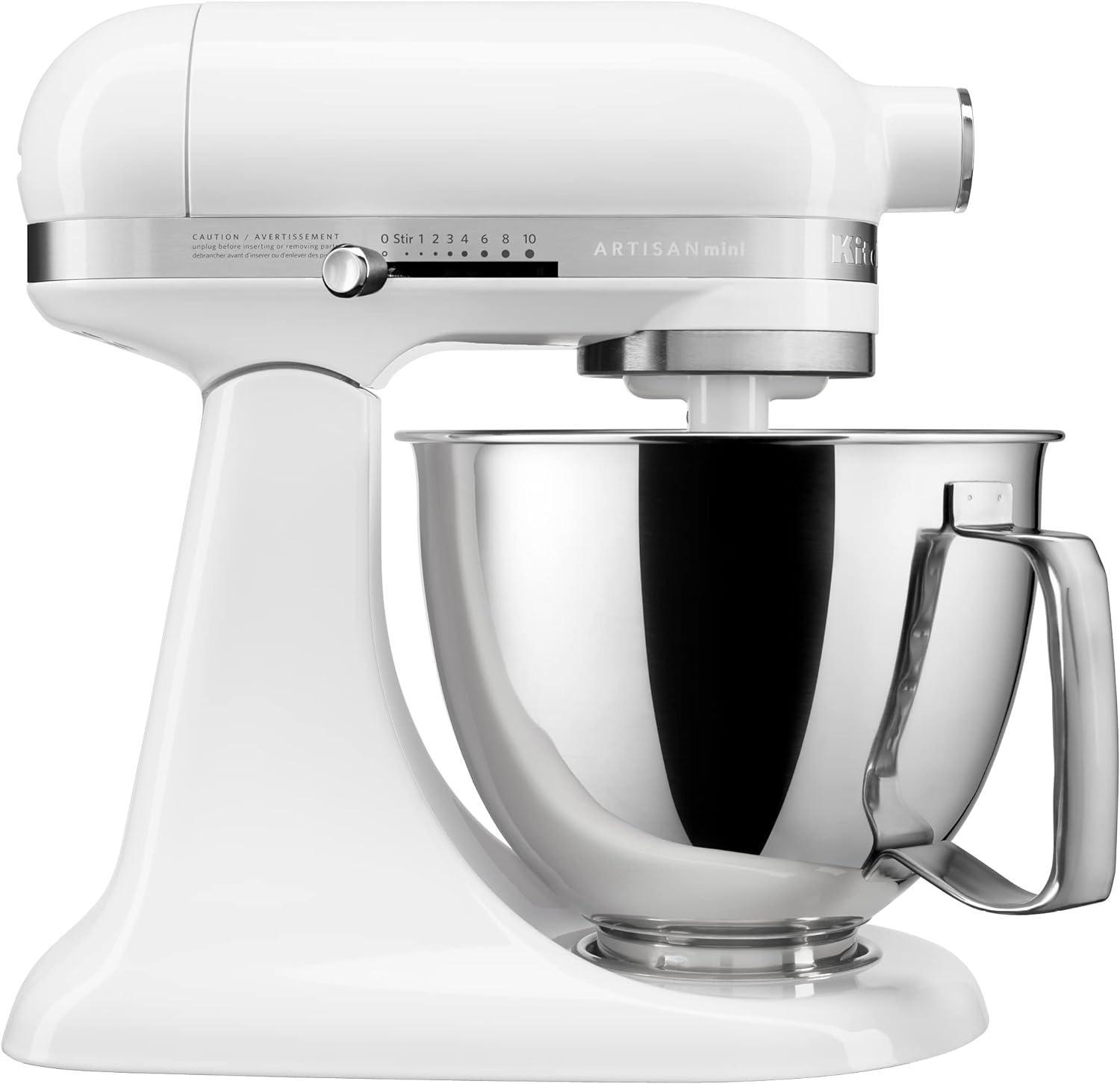 KitchenAid® Artisan® Mini 3.5-Quart Tilt-Head White Stand Mixer