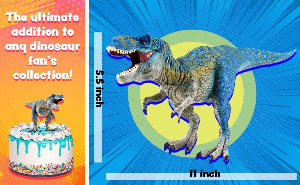 DIOBLD Dinosaur Toy - Tyrannosaurus Rex, T-Rex Toy, Realistic Details, Moveable Jaw, Imagination-stimulating Dinosaur Toy, for Boys and Girls Ages 4+, Dark Green