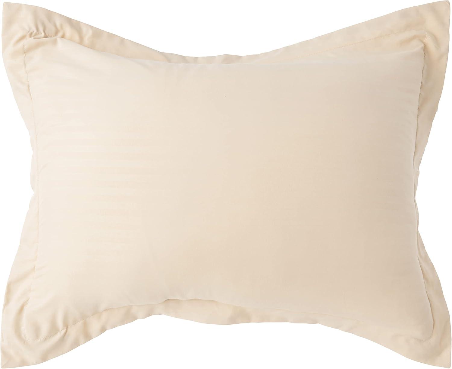 Beige Twin Down Alternative Microfiber Bed in a Bag Set