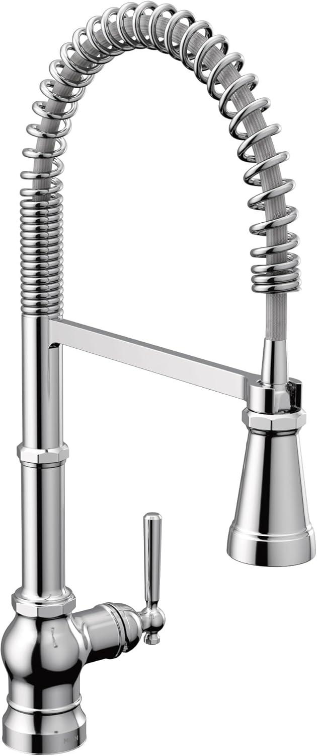 Paterson Spring Pull Down Single Handle Kitchen Faucet with Accessories and with Power Boost