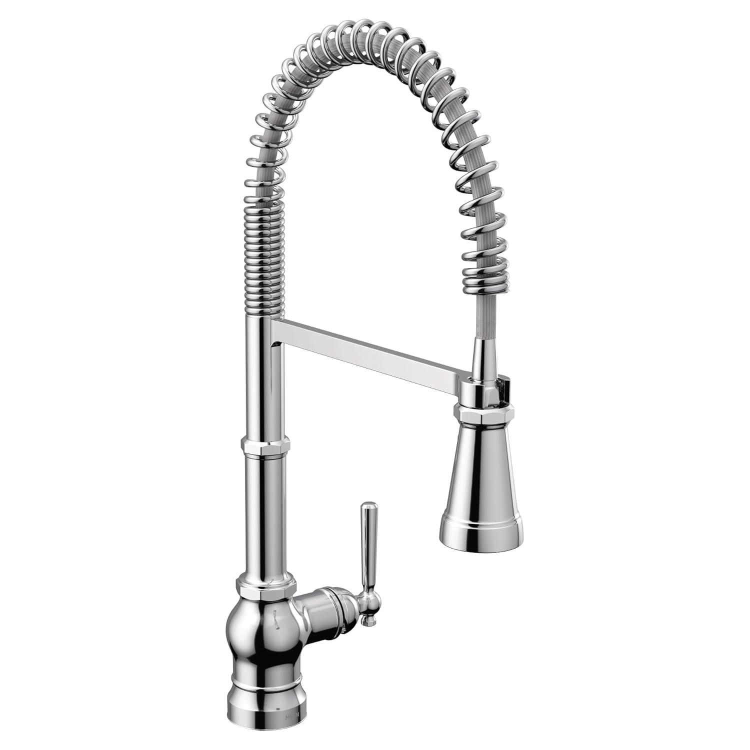 Paterson Spring Pull Down Single Handle Kitchen Faucet with Accessories and with Power Boost