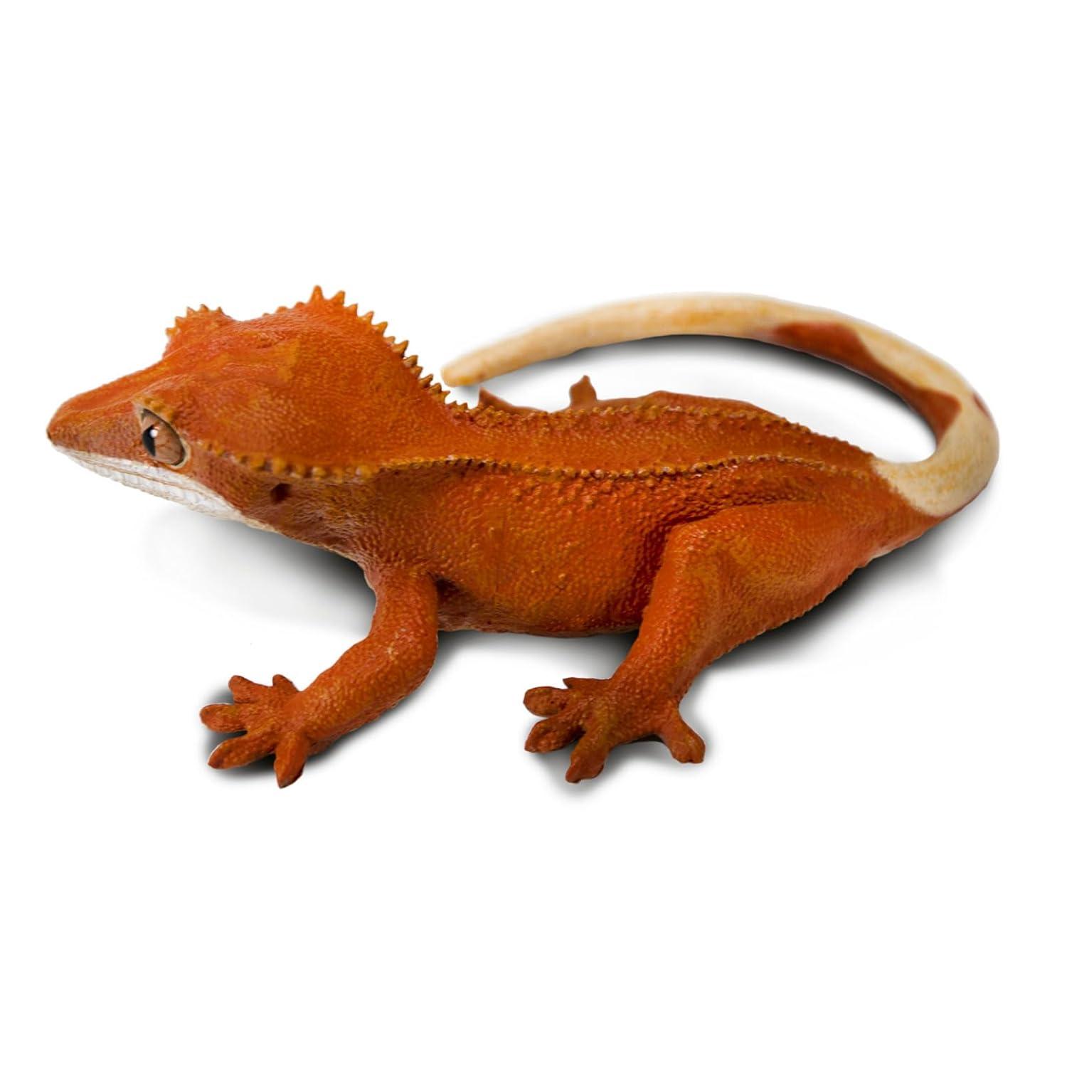 Safari Ltd. Crested Gecko Figurine - Realistic 5.5" Reptile Figure - Educational Toy for Boys, Girls & Kids Ages 3+