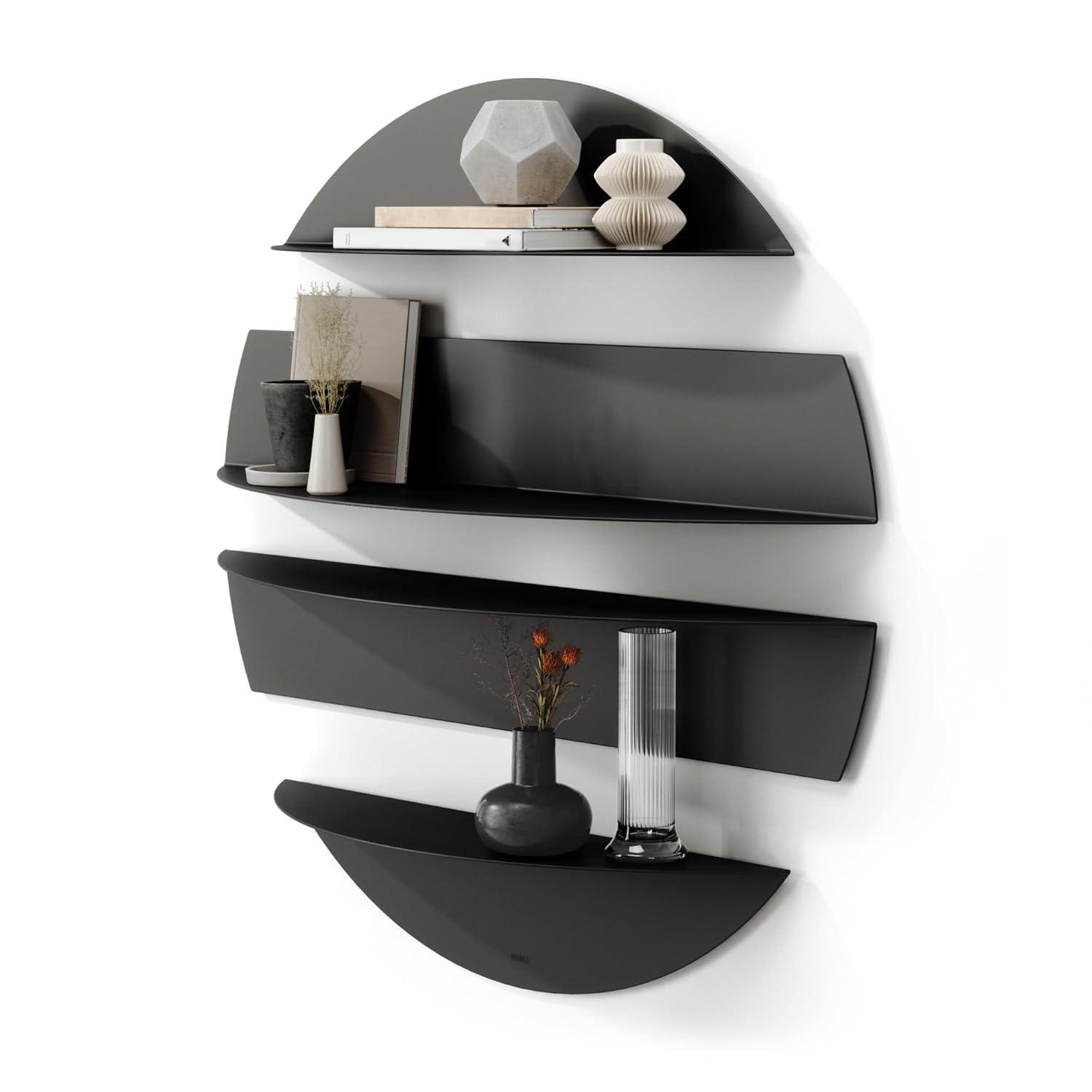 Umbra 4 Piece Circle Metal Floating Shelf