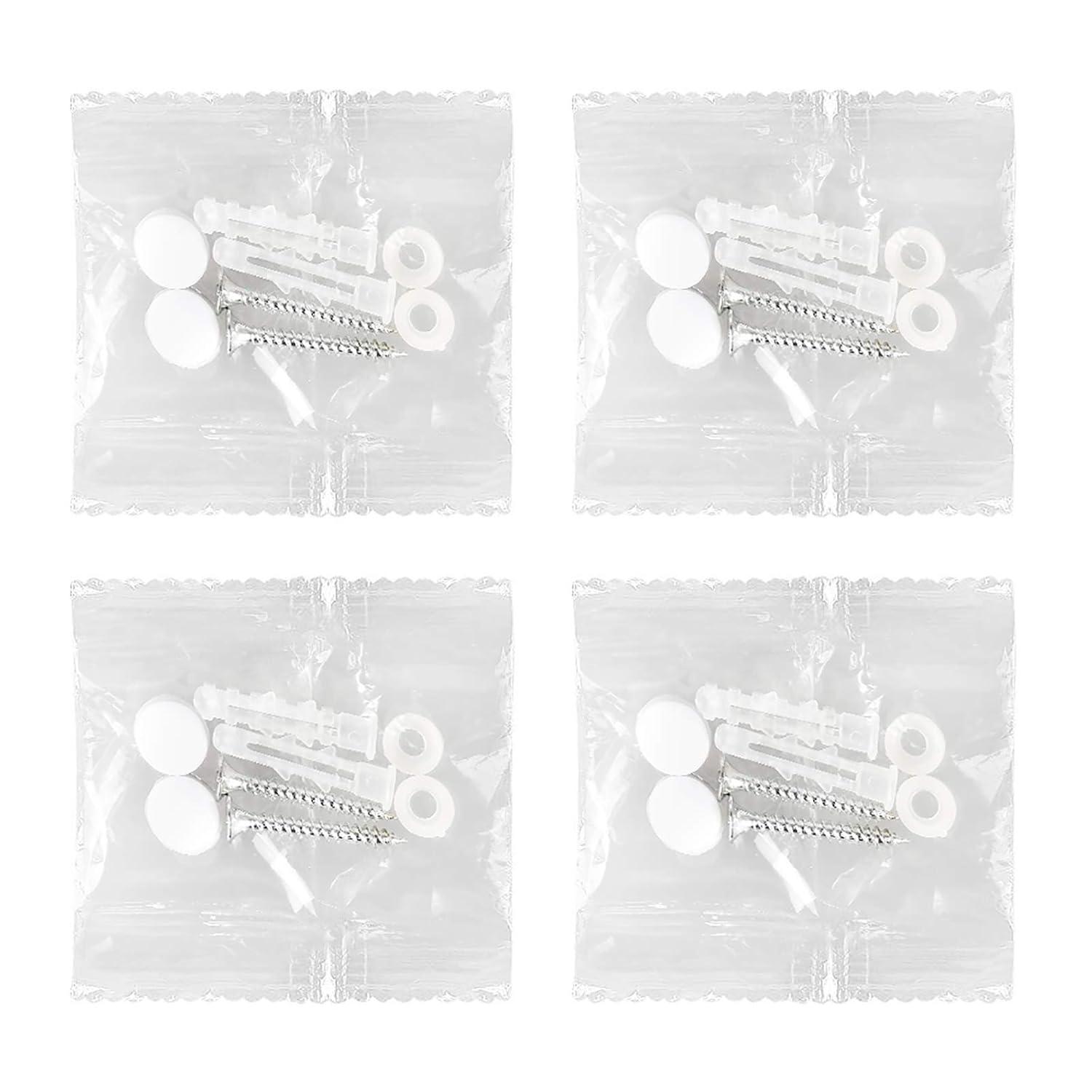 White Aluminum and Stainless Steel Wall Mounted Coat Rack with 15 Hooks