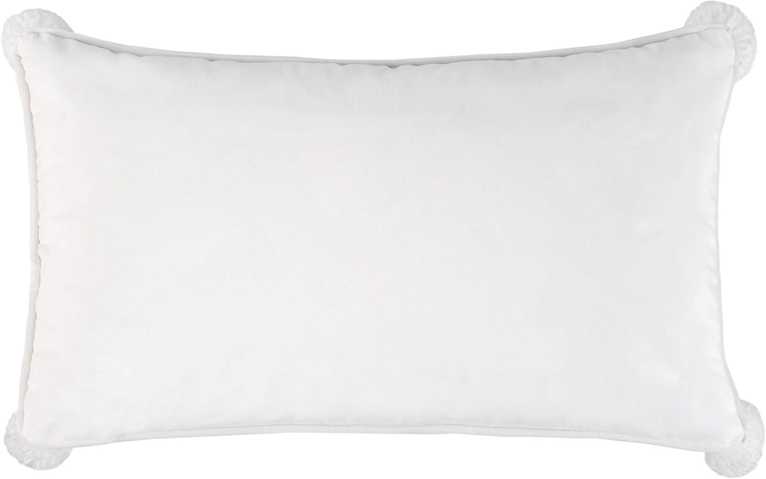 Nutmeg Pillow - White/Brown - 12"X20" - Safavieh