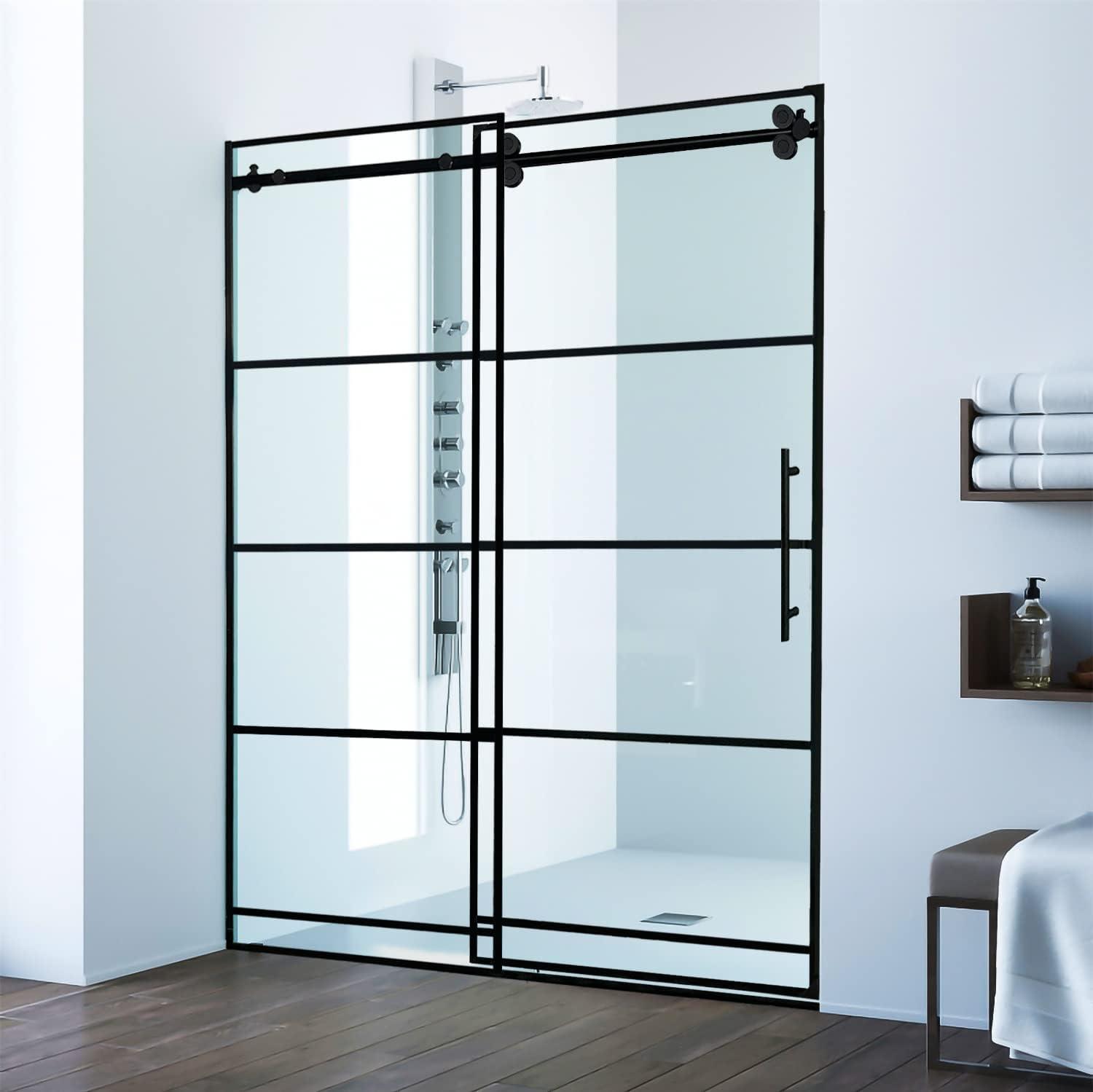 48" W x 76" H Single Sliding Framed Shower Door