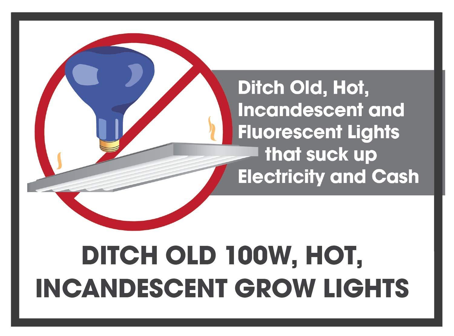 Miracle LED Absolute Daylight Spectrum Grow Lite - Replaces up to 100W - Full Spectrum Hydroponic LED Plant Growing Light Bulb for Greenhouse, Garden, and Indoor (605088)