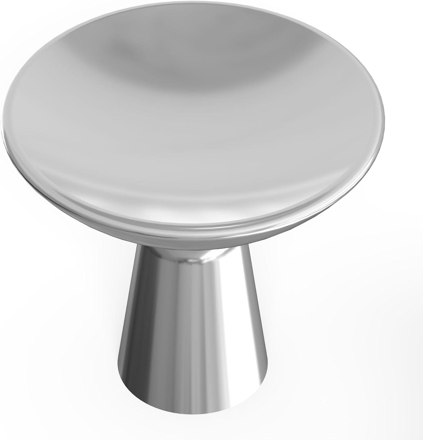 Chrome Polished Round Cabinet Knob 10-Pack