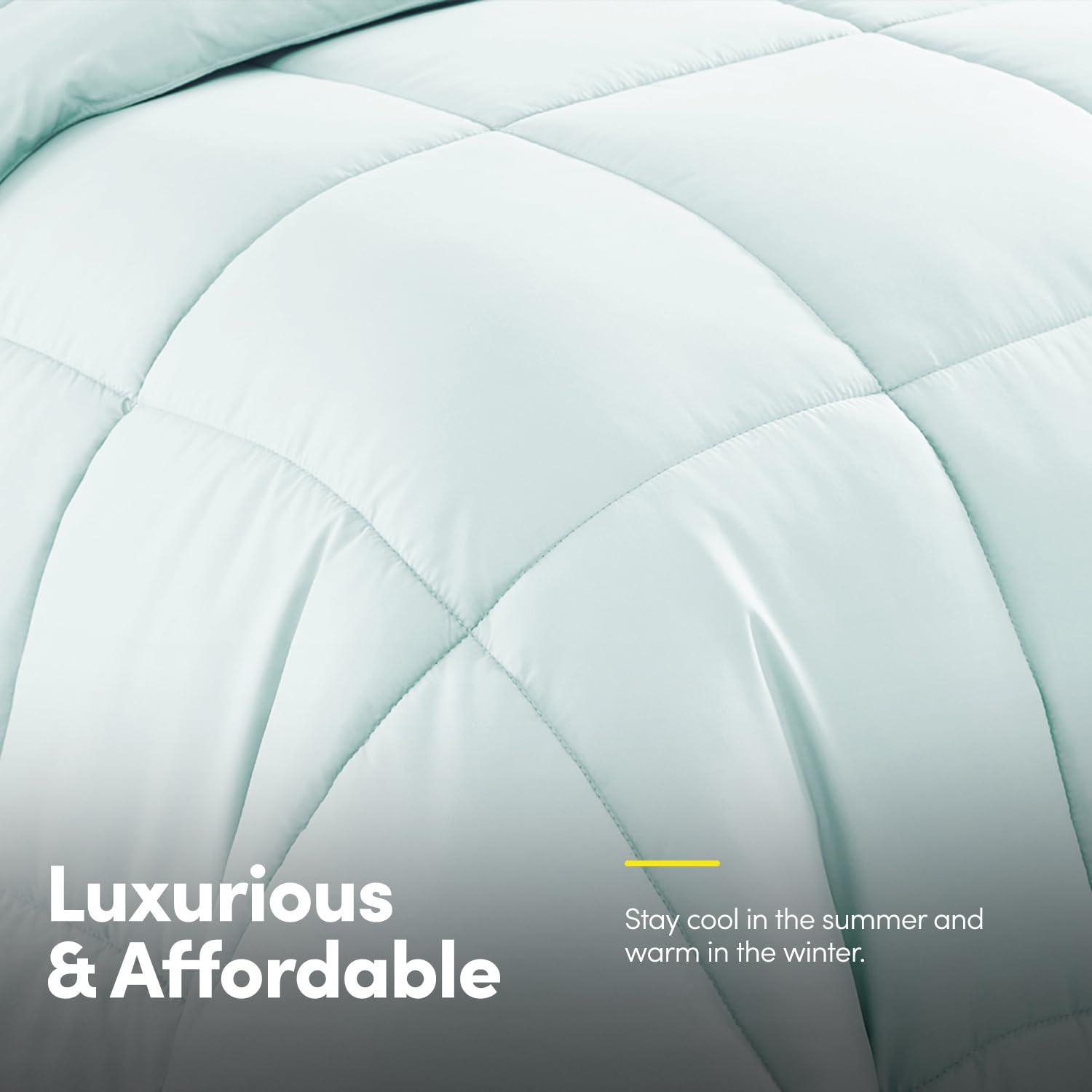 Sweet Home Collection All Season Bed-in-A-Bag 5pc/7pc Solid Color Comforter & Sheet Set Ultra Soft Bedding by Sweet Home Collection