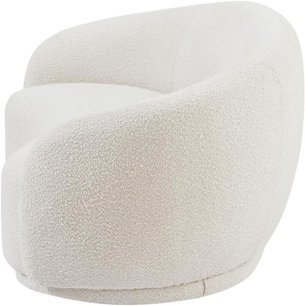 Meridian Furniture Hyde Modern Boucle Loveseat, Cream