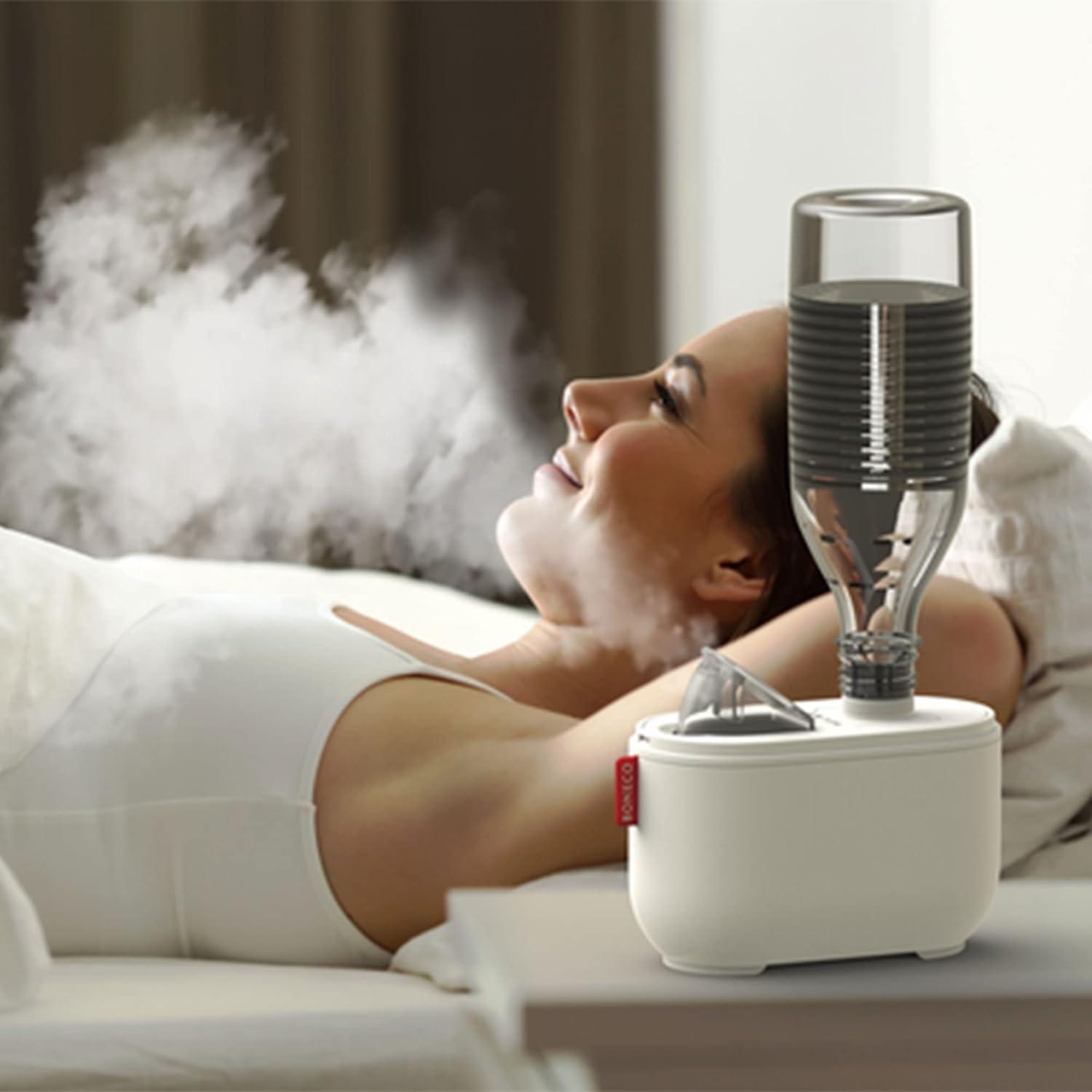 Boneco Hotel Room Ultrasonic Travel Humidifier with 2 Levels and Travel Bag