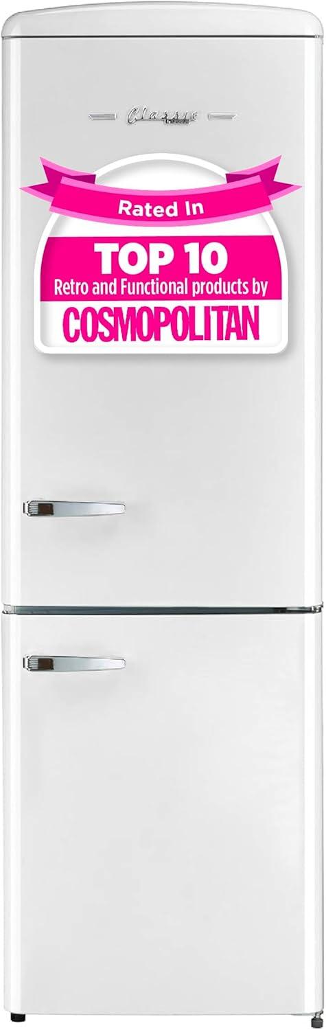 Classic Retro 23.6" Frost-Free 11.7 cu. ft. Energy Star Certified Bottom Freezer Refrigerator