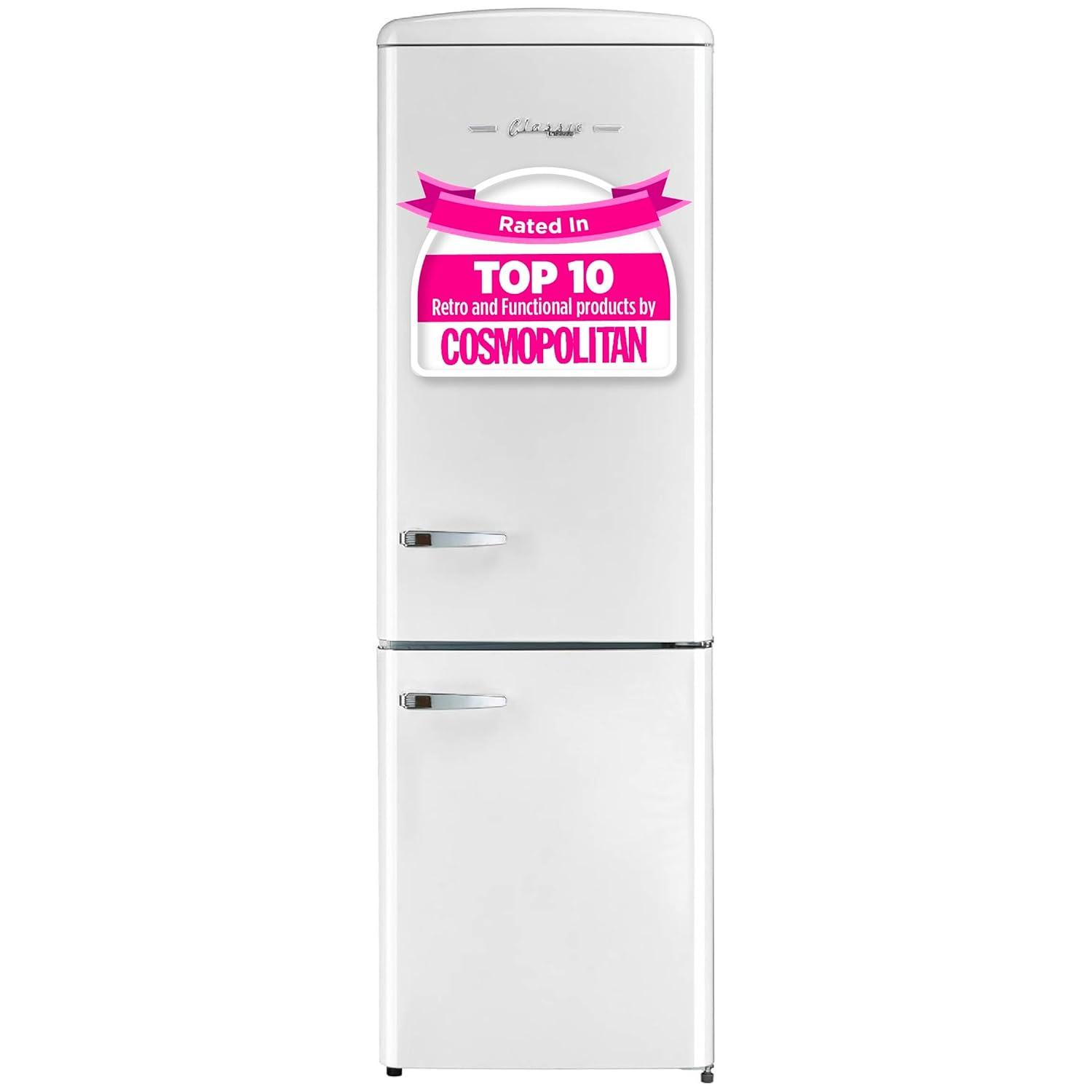 Unique Appliances Classic Retro 23.6" Frost-Free 11.7 cu. ft. Energy Star Certified Bottom Freezer Refrigerator UGP-330L W AC