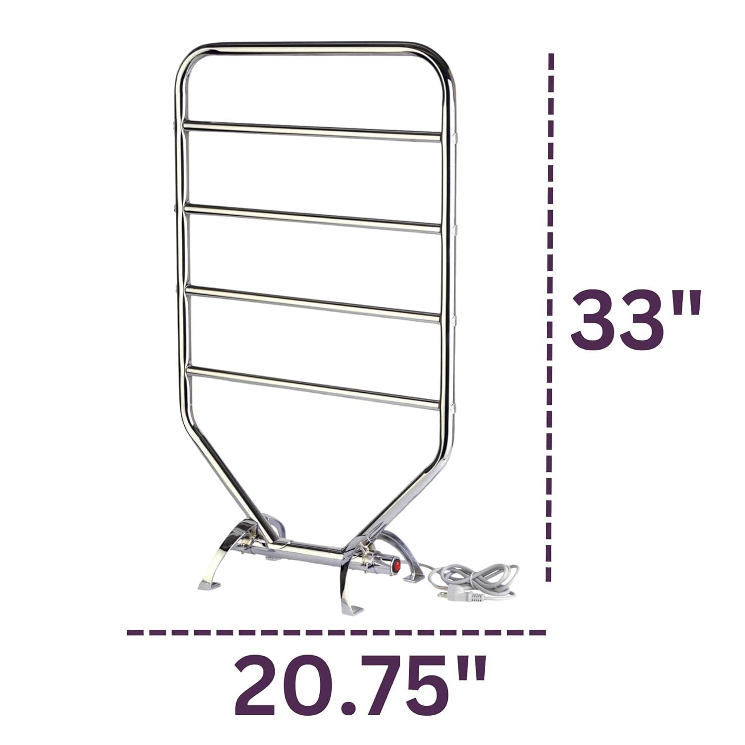 Warmrails Traditional Wall Mounted/Free Standing Towel Warmer Rack