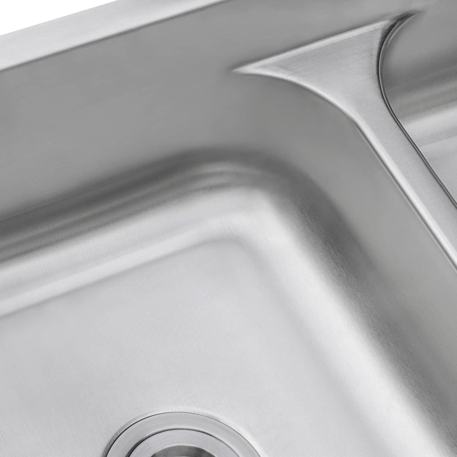 Ruvati 34-inch Stainless Steel Double Bowl Undermount Kitchen Sink