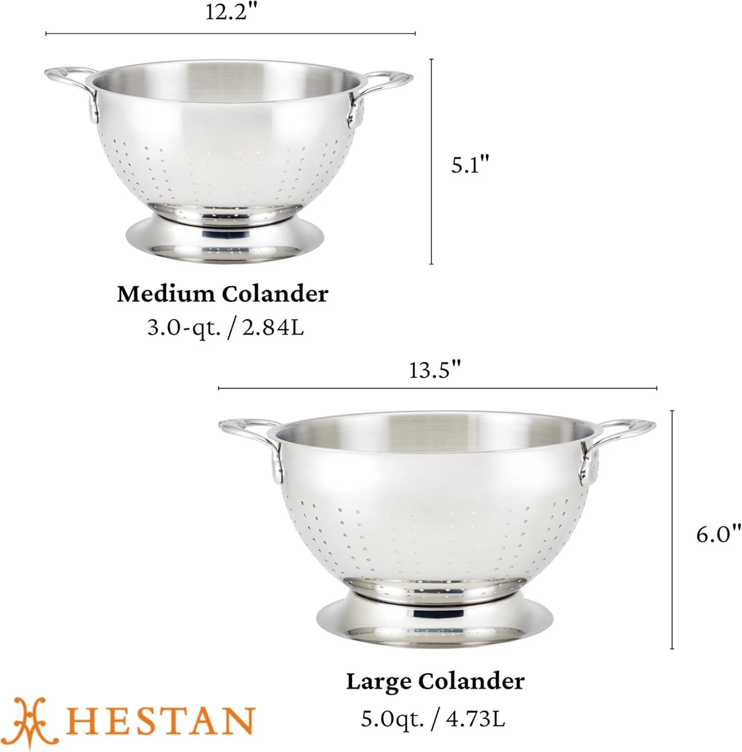 Hestan Stainless Steel 2-Piece Colander Set