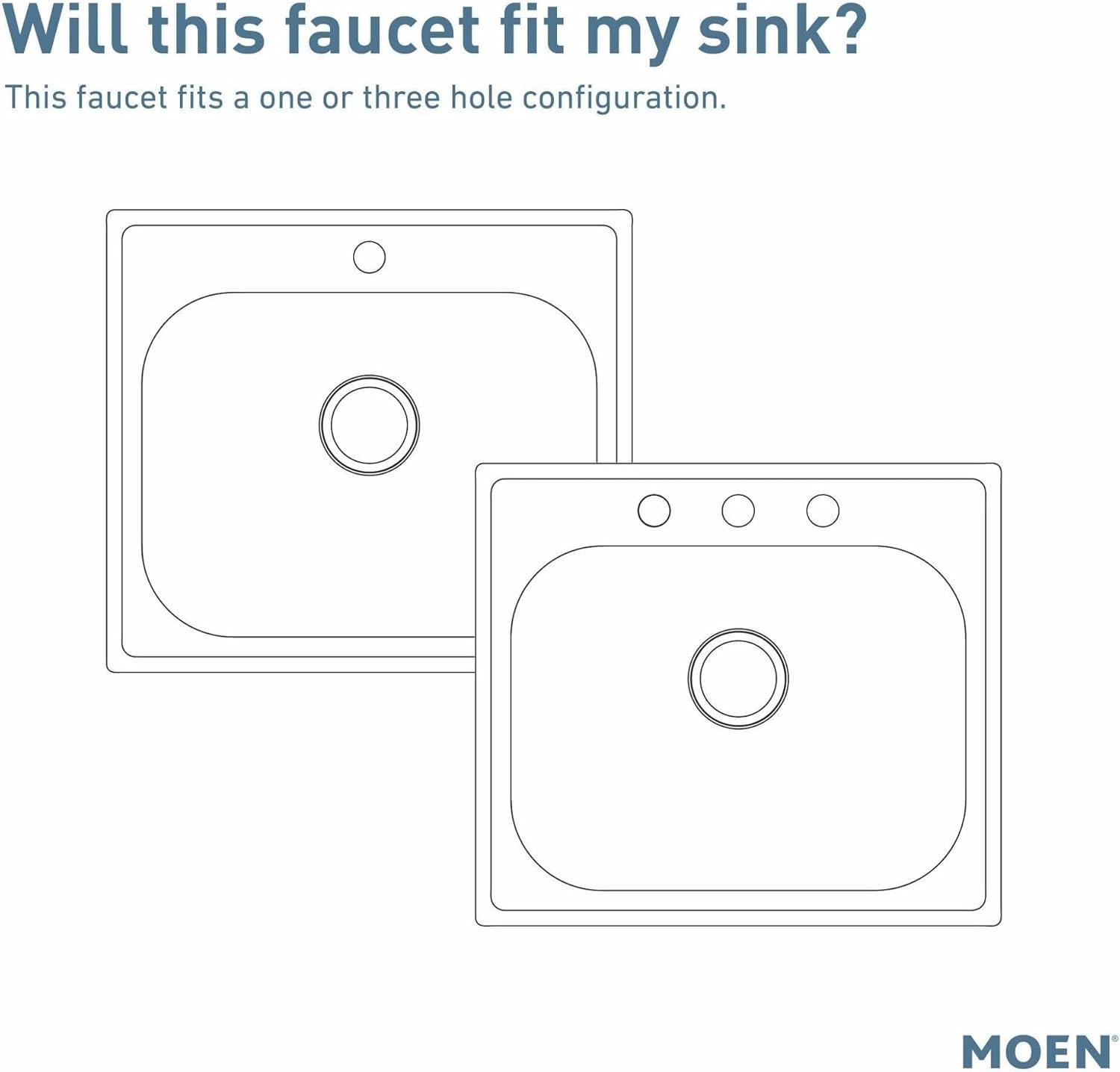 Moen Adler MotionSense Wave Single Handle Pulldown Kitchen Faucet with Power Clean Technology