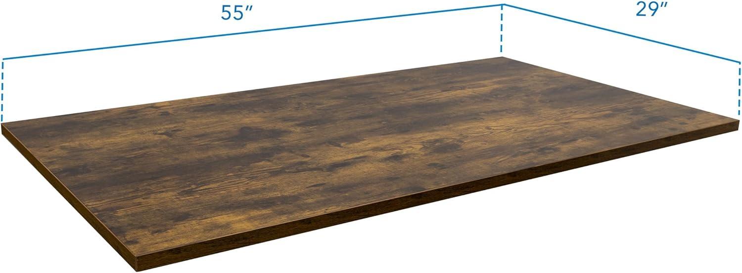 Mount-It! 55" Tabletop for Sit-Stand Desk - Oak