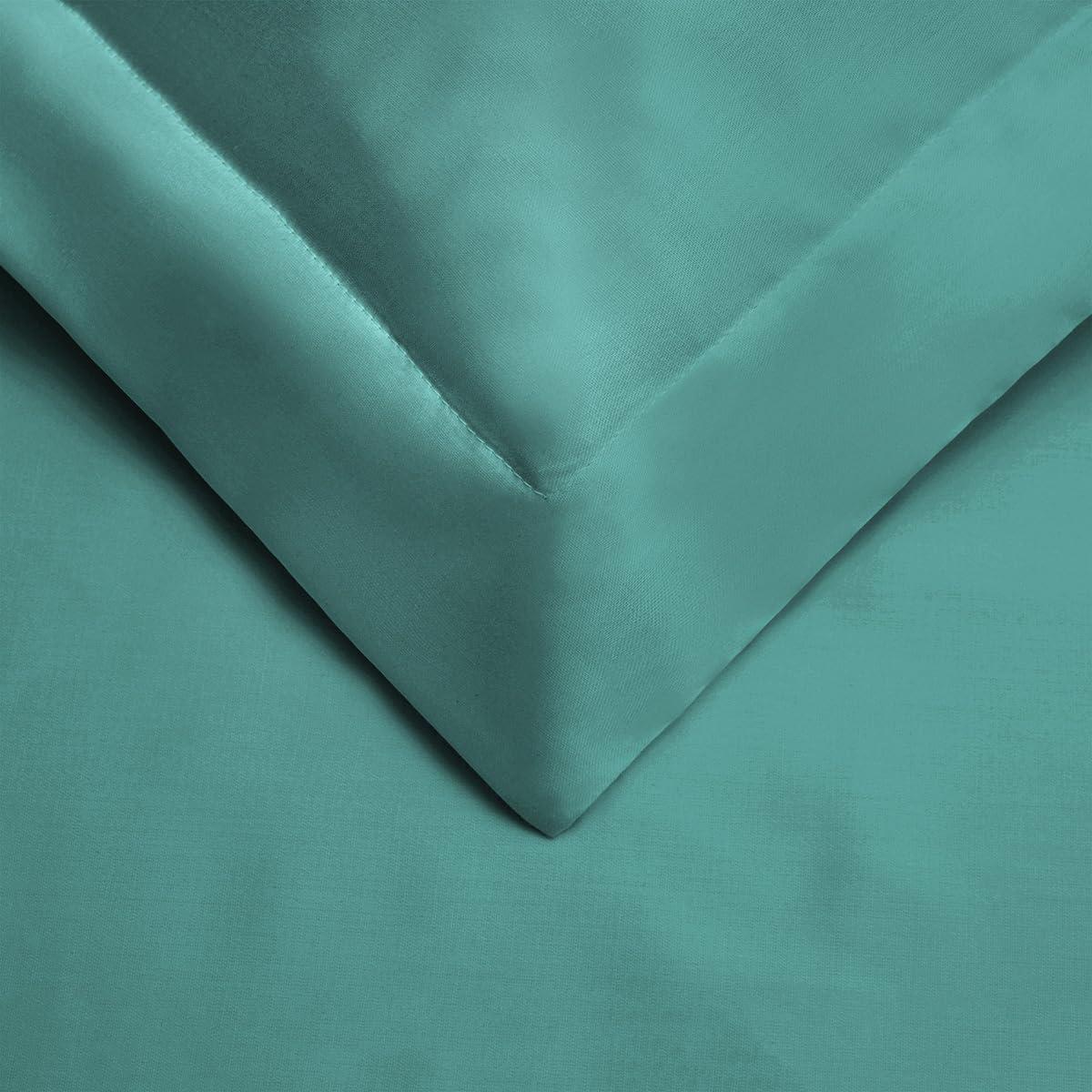 Superior Egyptian Cotton 300 Thread Count Duvet Cover Set, Twin, Teal