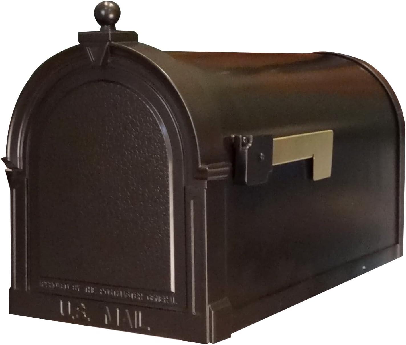 Oil Rubbed Bronze Aluminum Lockable Curbside Mailbox