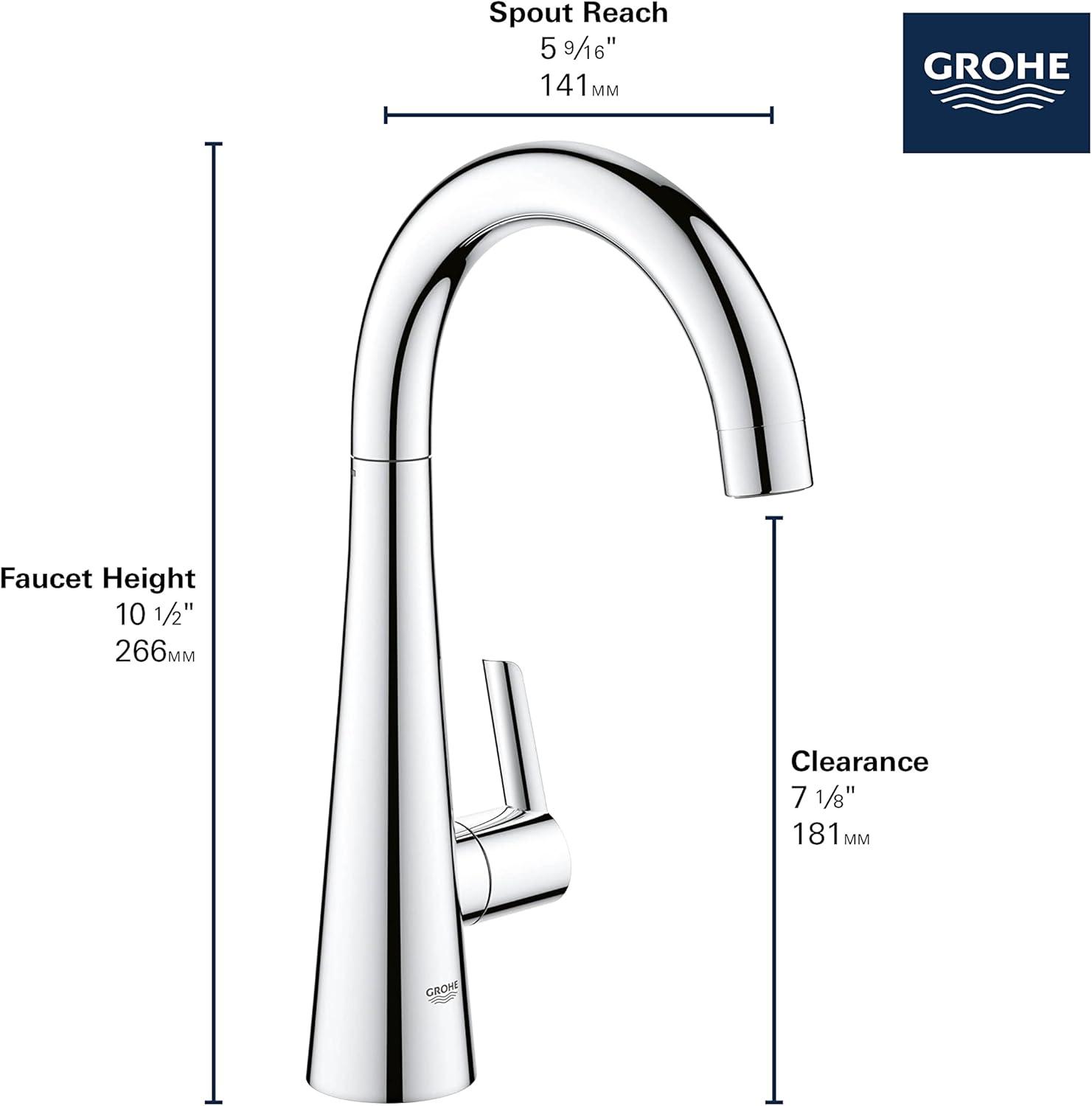 Zedra Single Handle Kitchen Faucet with Accessories