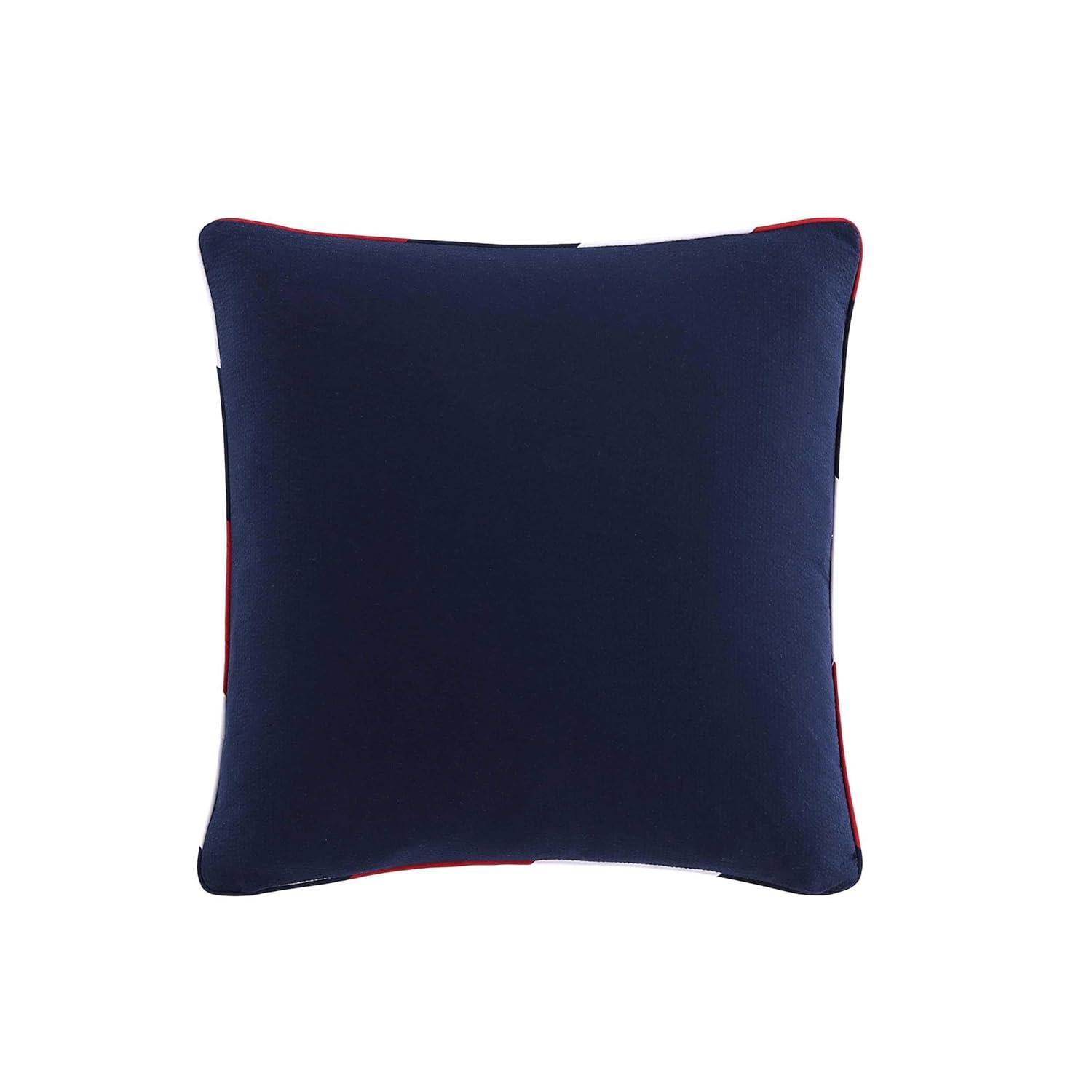 Tommy Hilfiger Waterbury Plaid Tommy Hilfiger Flag Navy Throw Pillow