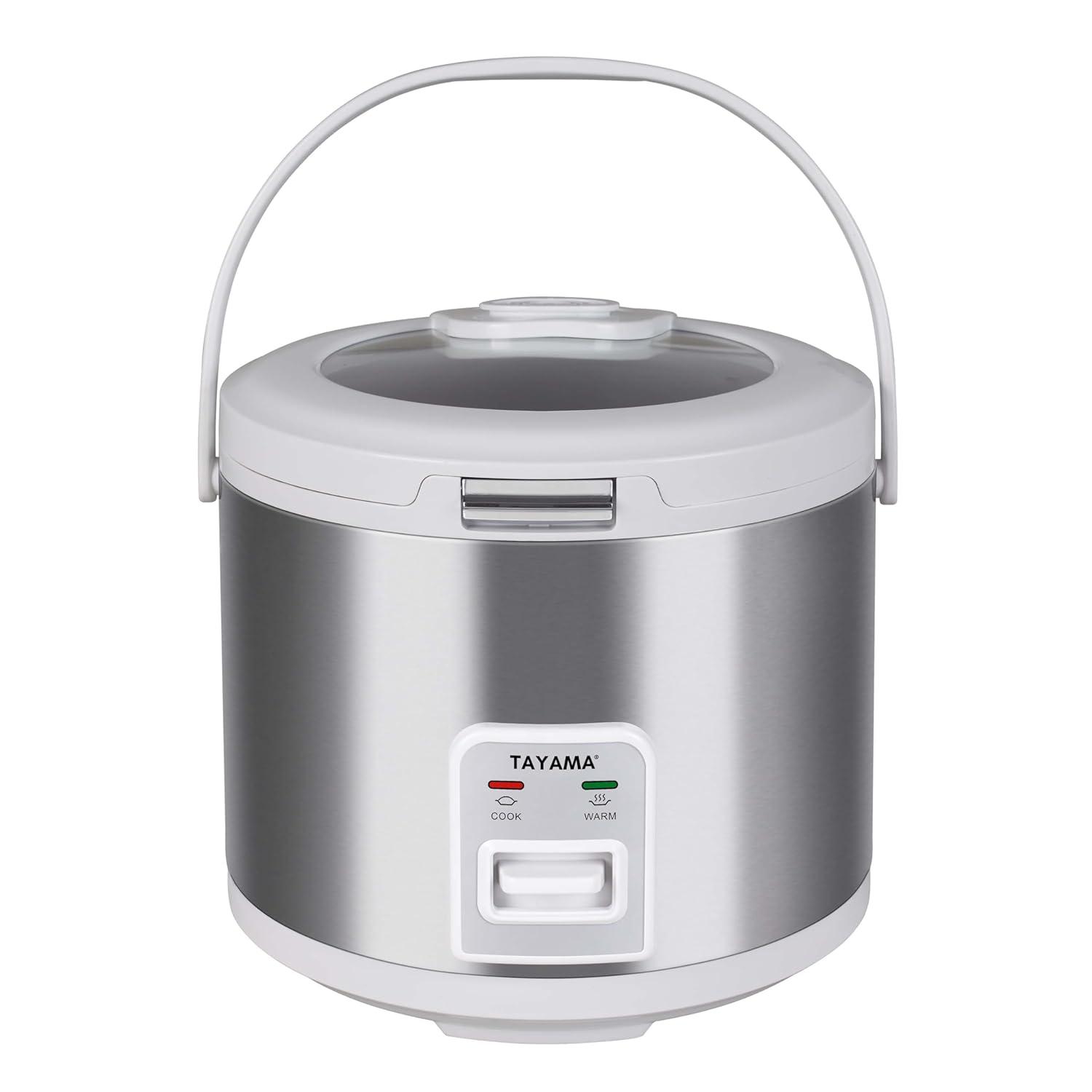 Tayama 20-Cup Automatic Rice Cooker & Warmer with Glass Lid