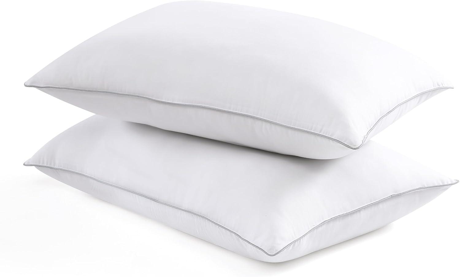 Casa Platino Bed Pillows Queen Size Dawn Alternative Soft Sleeping Pillows - Set of 2 - 20"x30"