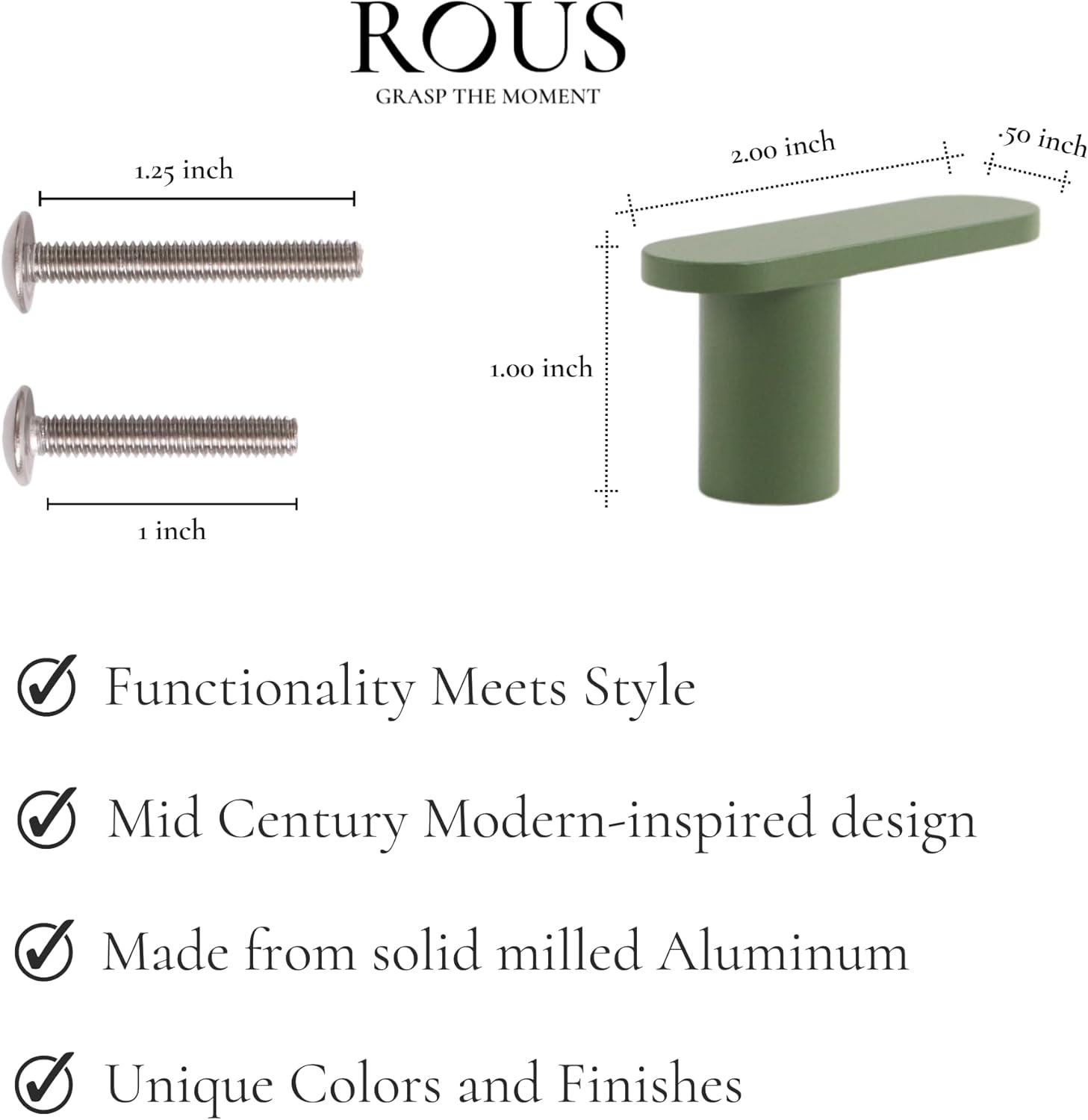 ROUS Hardware Mid Century Modern L-Bar Knob | Wayfair