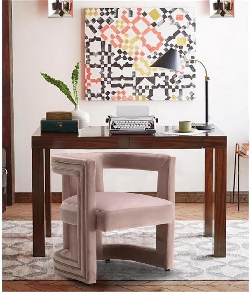 Meridian Furniture Blair Pink Velvet Accent Chair