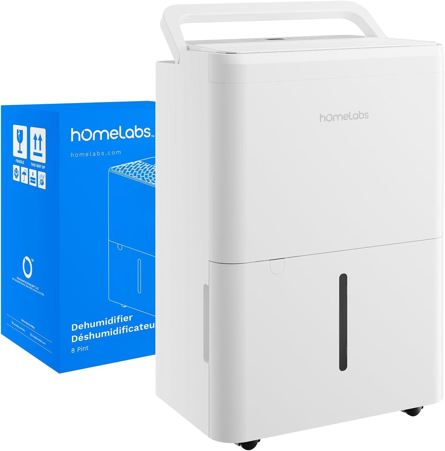 hOmeLabs hOmeLabs 4,000 Sq. Ft Energy Star Dehumidifier with Pump – Ideal for Bedrooms and Laundry Rooms