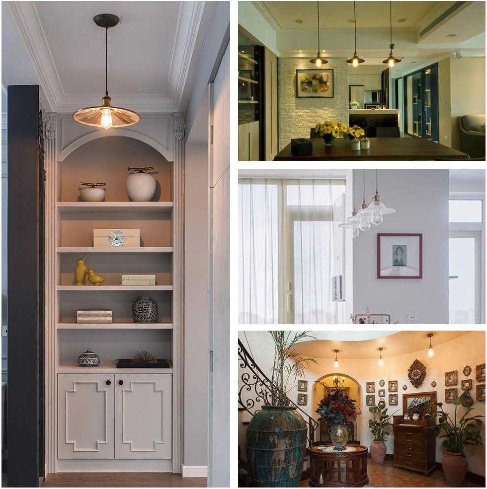 ENERGETIC Vintage LED Edison Light Bulbs, 5000K, 60 Watt Equivalent, ST64 Filament, Tear Drop Antique Decorative Bulbs, E26 Base, UL Listed, 6 Pack