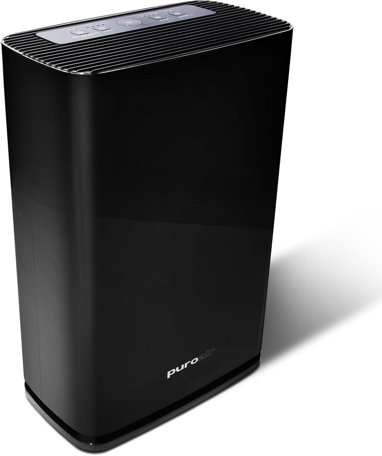 PuroAir 400 Black HEPA Air Purifier for Large Rooms